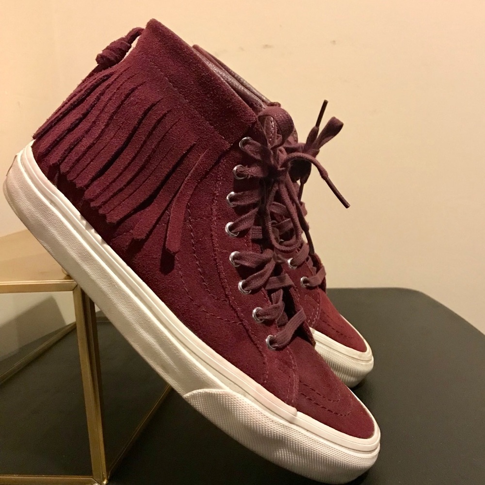 Vans suede SK8 high top mocasín sneakers 7.5 M